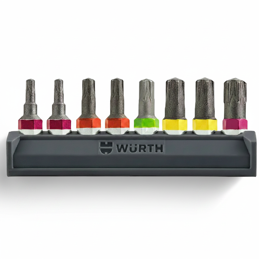 Würth RW® Bit Set 1/4 Zoll x 25mm Bits RW® für ASSY Schrauben Alle Grössen